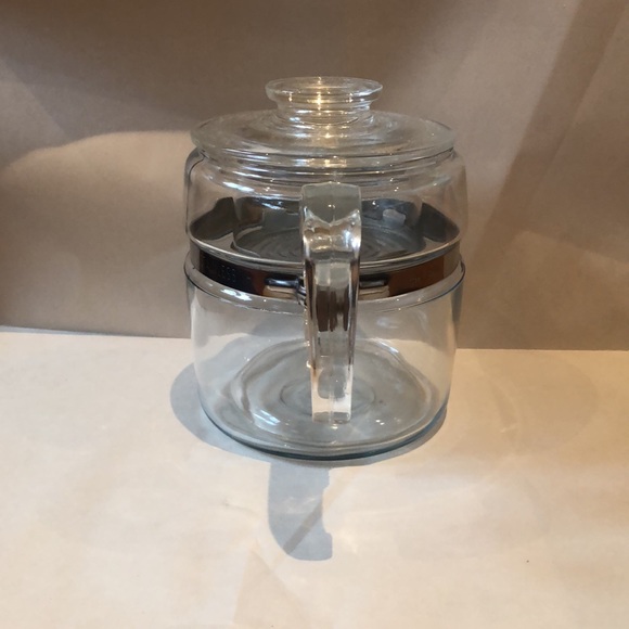 PYREX 6 Cup Coffee Pot with Glass Percolator Pump and Basket - Picture 10 of 12